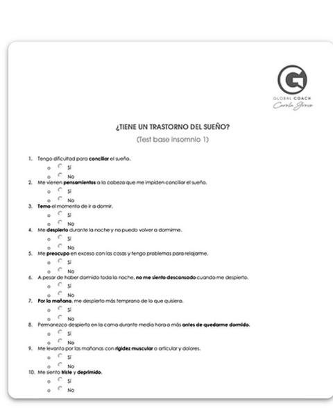 Test Trastorno de Sueño
